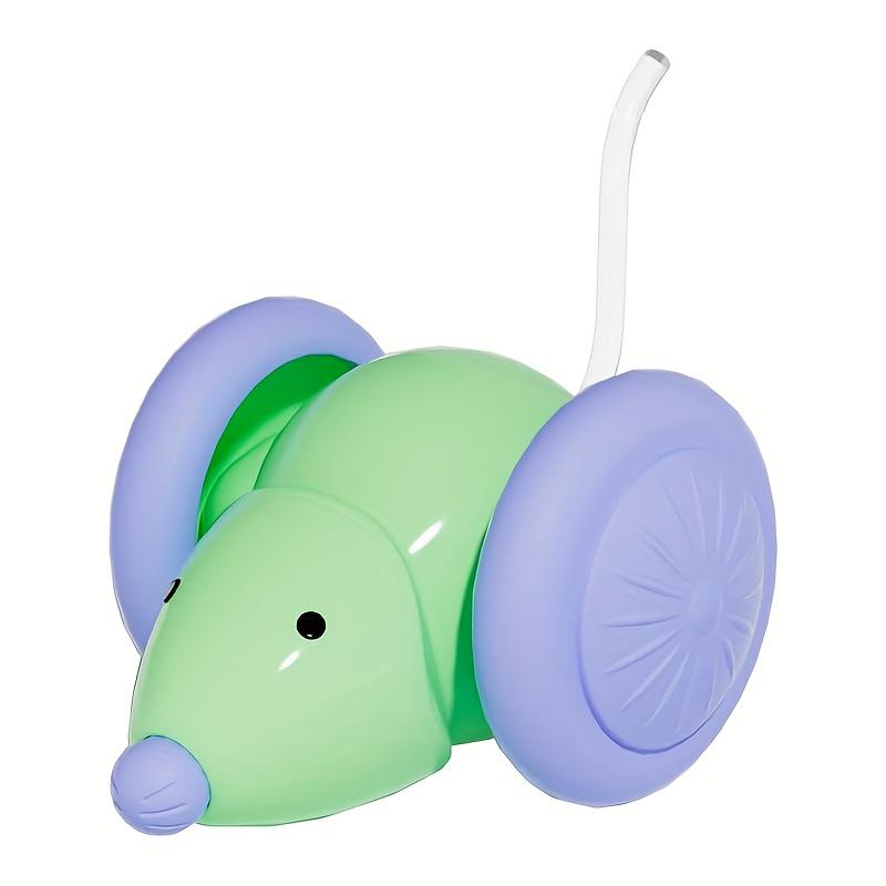 Interactive Electric Cat Toy Automatic Moving Mouse Car with Smart Obstacle Avoidance Rechargeable Self-Playing Kitten Teaser