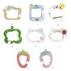 Stylish Colorful Carabiner Clip Keychain Bag Charm Acrylic Pendant for Backpack Handbook Accessories for Students
