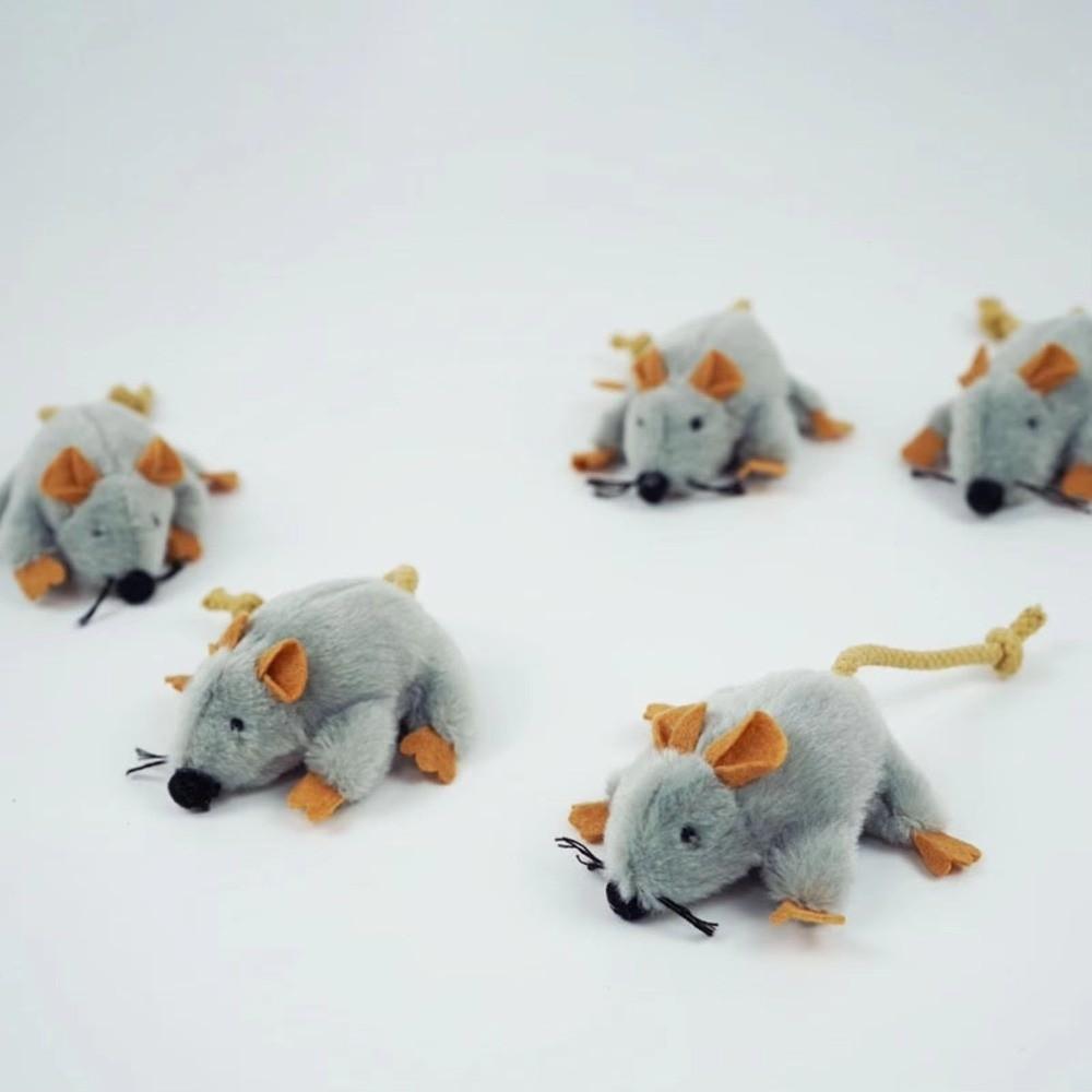 Pet Toy Stuffed Mouse Interactive Cat Toys Compact Design Kitten Toy Mice Playthings Pet Compact Play Game Indoor Cat