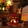 Nordic Style Christmas Lantern with Electronic Candle - Creative Festival Decoration Ornaments