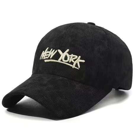 Fashion Hat Fashion Corduroy Women's Winter Versatile Cold-proof Cap Show Face Small Windproof Riding Couple Baseball Cap