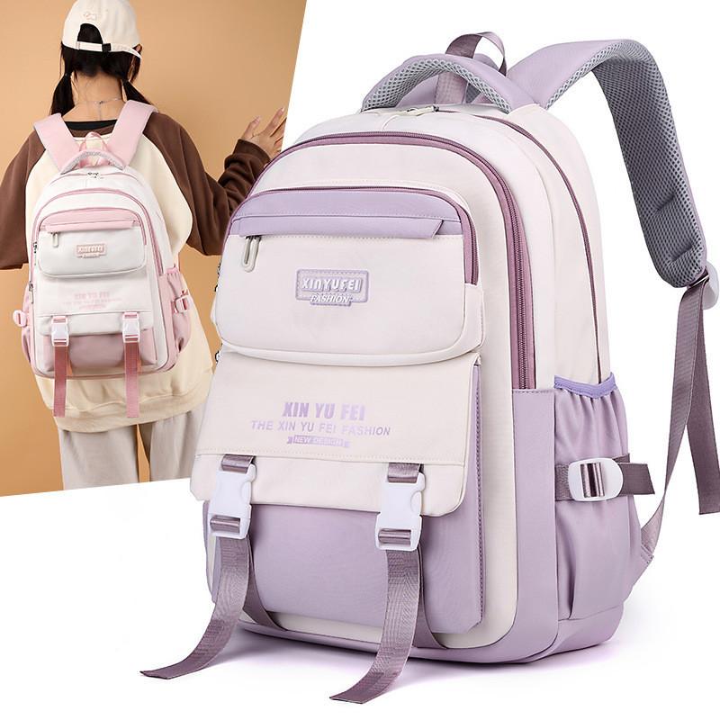 Versatile Casual Dual Color Backpack For Outdoor Travel Suitable For Boys And Girls