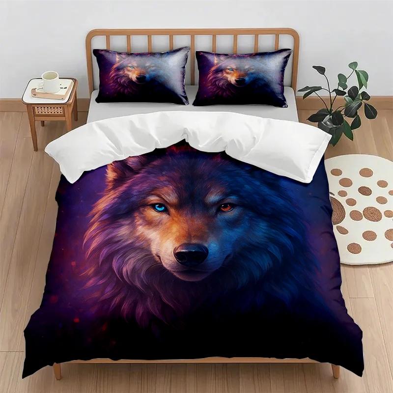 

Cartoon Animal Print Digital Printing Quilt Cover Set With Pillowcase - No Bed Sheets Required Comforter Cover US Twin(172x218cm)