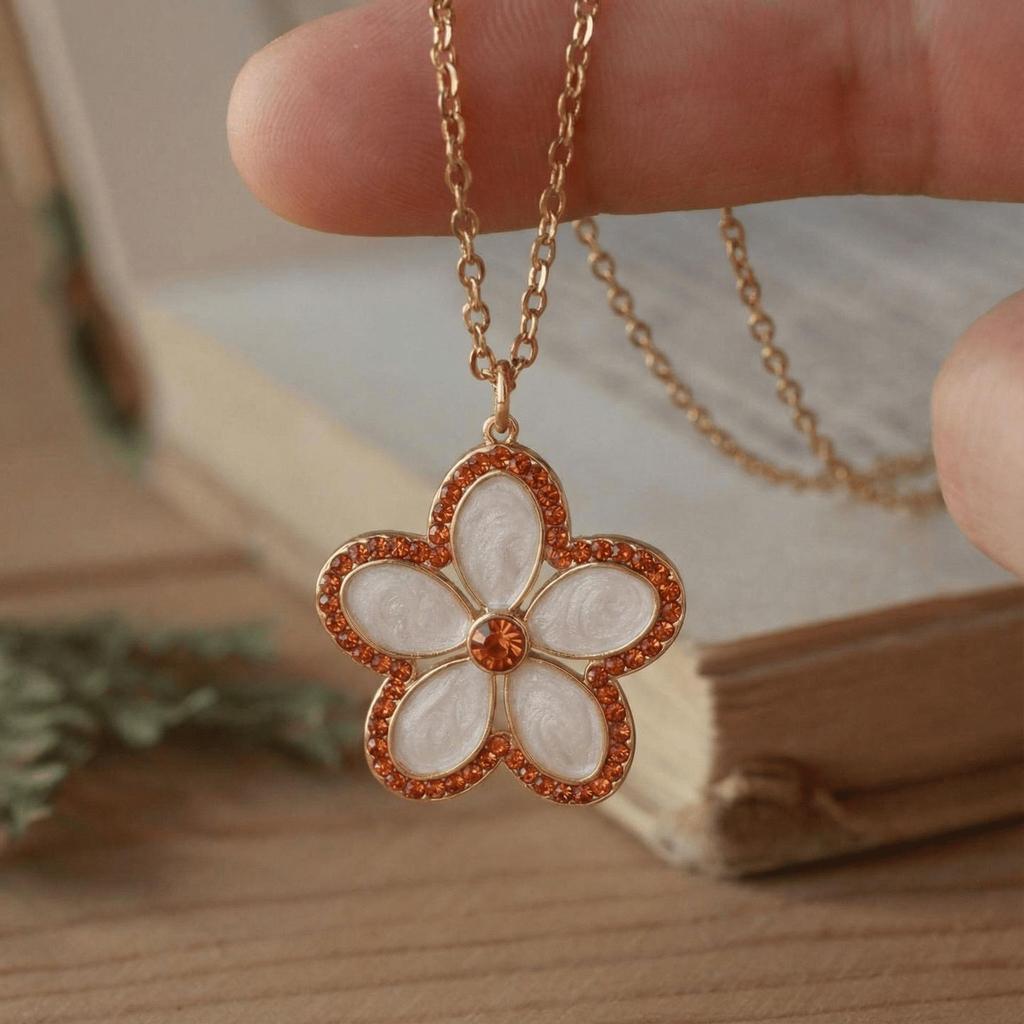 Colorful Heart Bagua Pendant: Fashionable European & American DIY Jewelry Accessory, Colorfast Copper-Plated