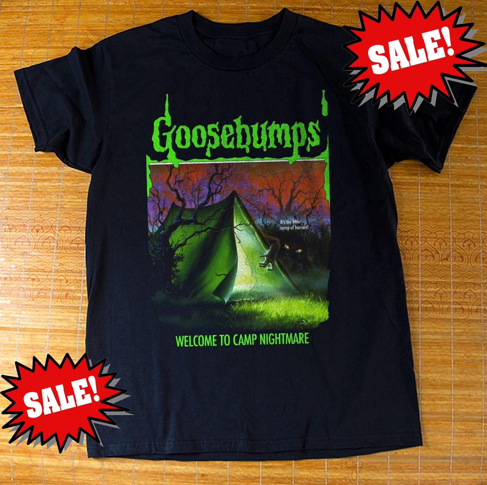 NEW Goosebumps Welcome to Camp Nightmare Cotton S to 5XL Black T Shirt CM788 XXL