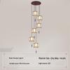 Modern Chinese Spiral Chandelier for Duplex Villas and Restaurants