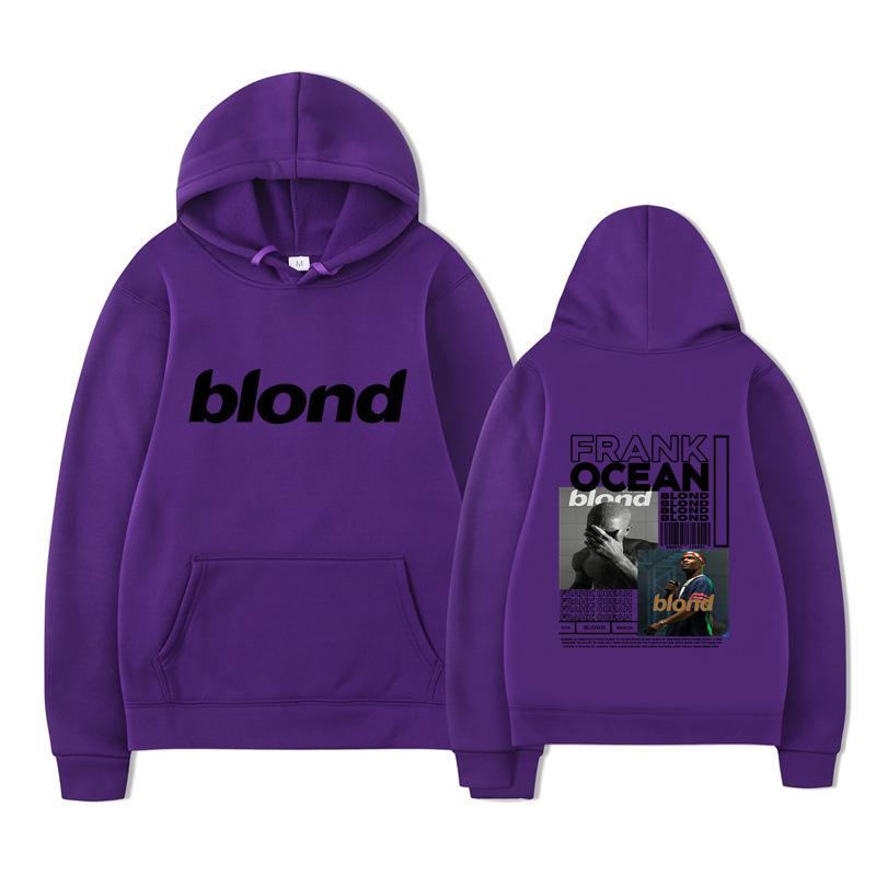 New blond Amazon autumn and winter new fleece urban casual hooded sweater
