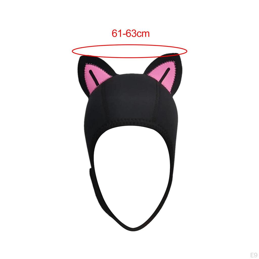 Cat Ears Diving Cap 3mm Neoprene Swimming Suit Hood Cute for