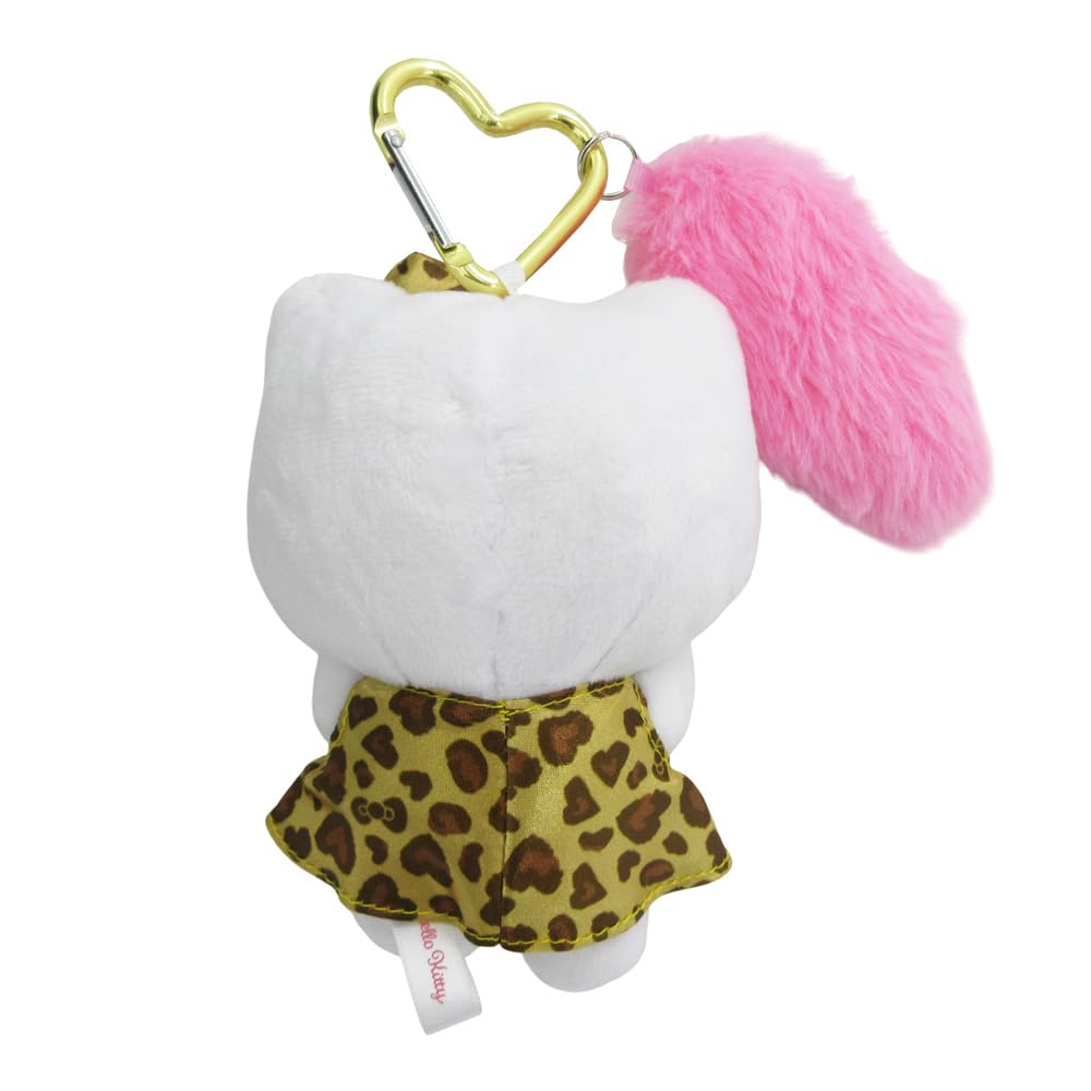 Hello Kitty Leopard Mascot Keychain with Tail