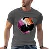 Lesbian Yin Yang Cat T-shirt cute clothes Blouse heavyweights big and tall t shirts
