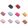 Genuine Leather Men Women Card Holder Small Zipper Wallet Solid Coin Purse Accordion Design rfid ID Business Credit Card Bags