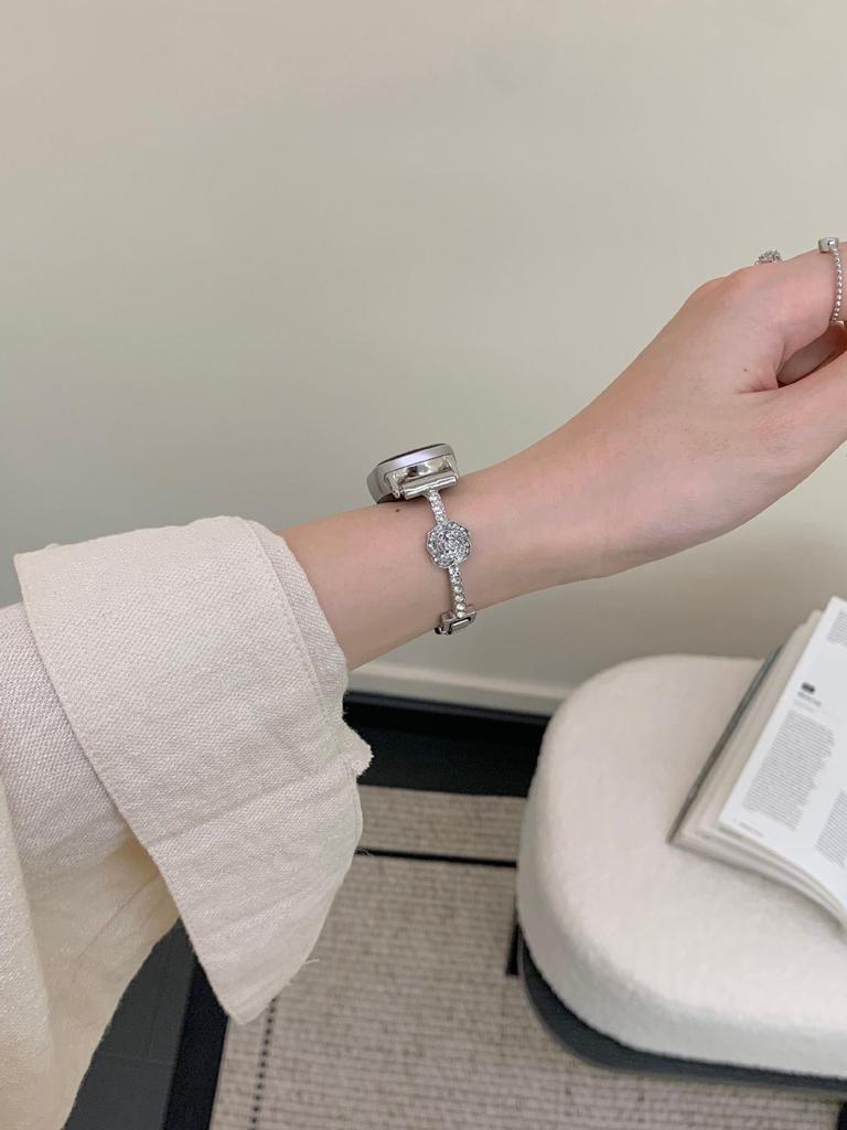 Redmi Watch 4/5 Kamelien-Diamantarmband & Xiaomi Smart Band Metallarmband