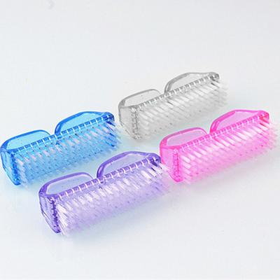 4 pezzi con impugnatura in plastica, spazzola per la polvere delle unghie, per pulire gli strumenti per pedicure