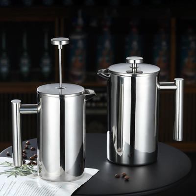 French Pressing Coffee Maker Pot Gift Comfortable Handle Espresso Kettle Stainless Steel for
