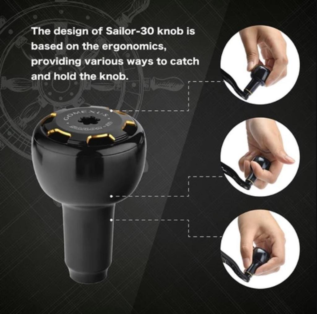 Gomexus BS120HAS30BKSR Handle Alu Black 120mm Shimano A (0666)