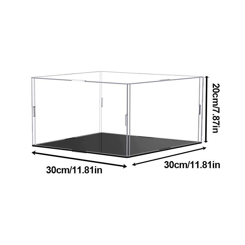 Transparent Storage Box Acrylic Model Display Box Countertop Box Organizer Stand Dustproof Protection Showcase for Action Figures/Toys/Collectibles