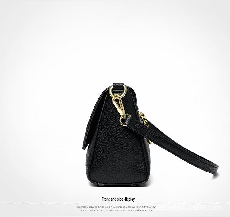 2025 Fashion Soft Leather Crossbody Handbag - Light Luxury Casual Square Bag for Moms