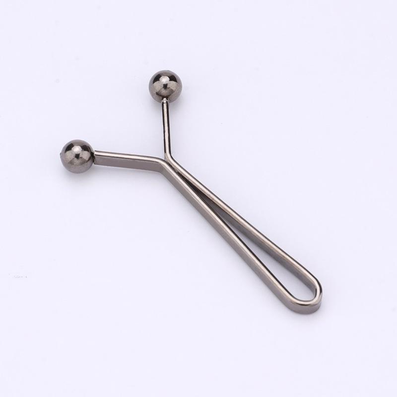 Colorful Metal Bead Headscarf Clip - U-shaped, Multifunctional Fashion Accessory