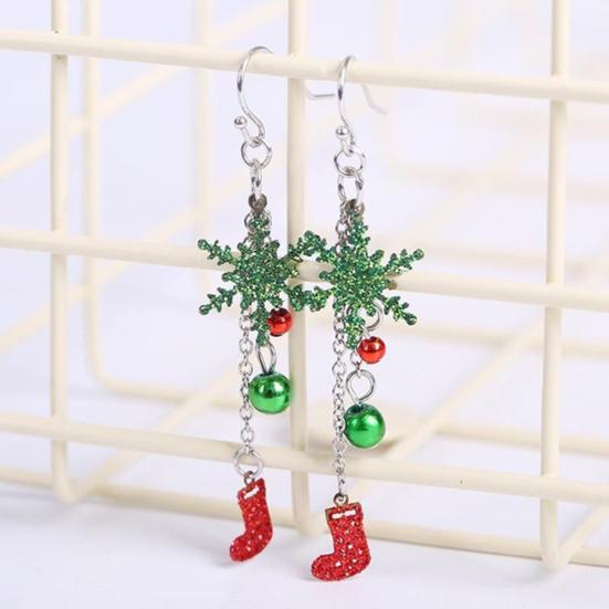 Orecchini Pendenti A Pupazzo Di Neve – Gioielli Di Natale Con Sacchetto Regalo