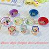 Juguete de Cápsula Estilo Japonés Gashapon Estilo Showa Acuario de Peces Dorados Tanque de Peces en Miniatura Llavero para Aliviar el Estrés Colgante para Bolso Casa de Muñecas