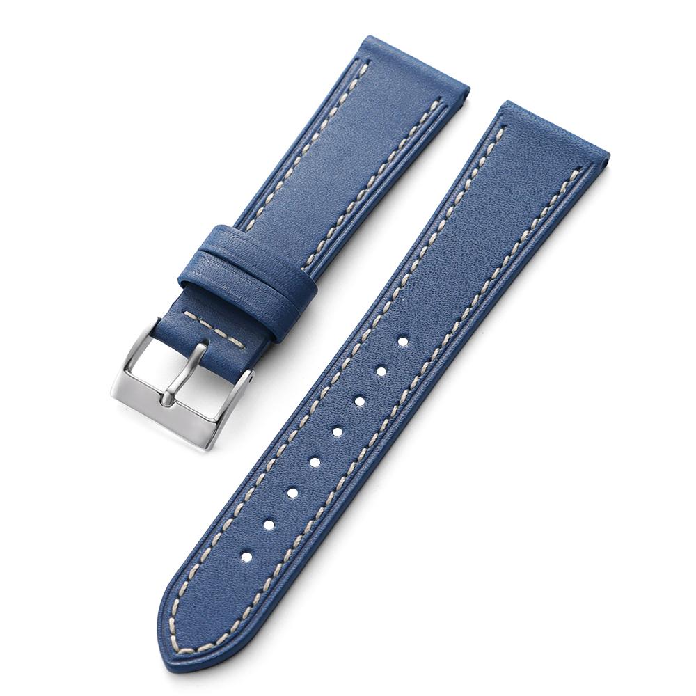 18mm 20mm 22mm Universelles Kalbslederarmband für Omega für Seiko Vintage Rindsleder Uhrenarmband Sportarmband für Herren Damen Zubehör