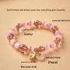 Luminous Cat's Eye Ash Glass Bracelet: Women's Luck-Changing Crystal Ornament