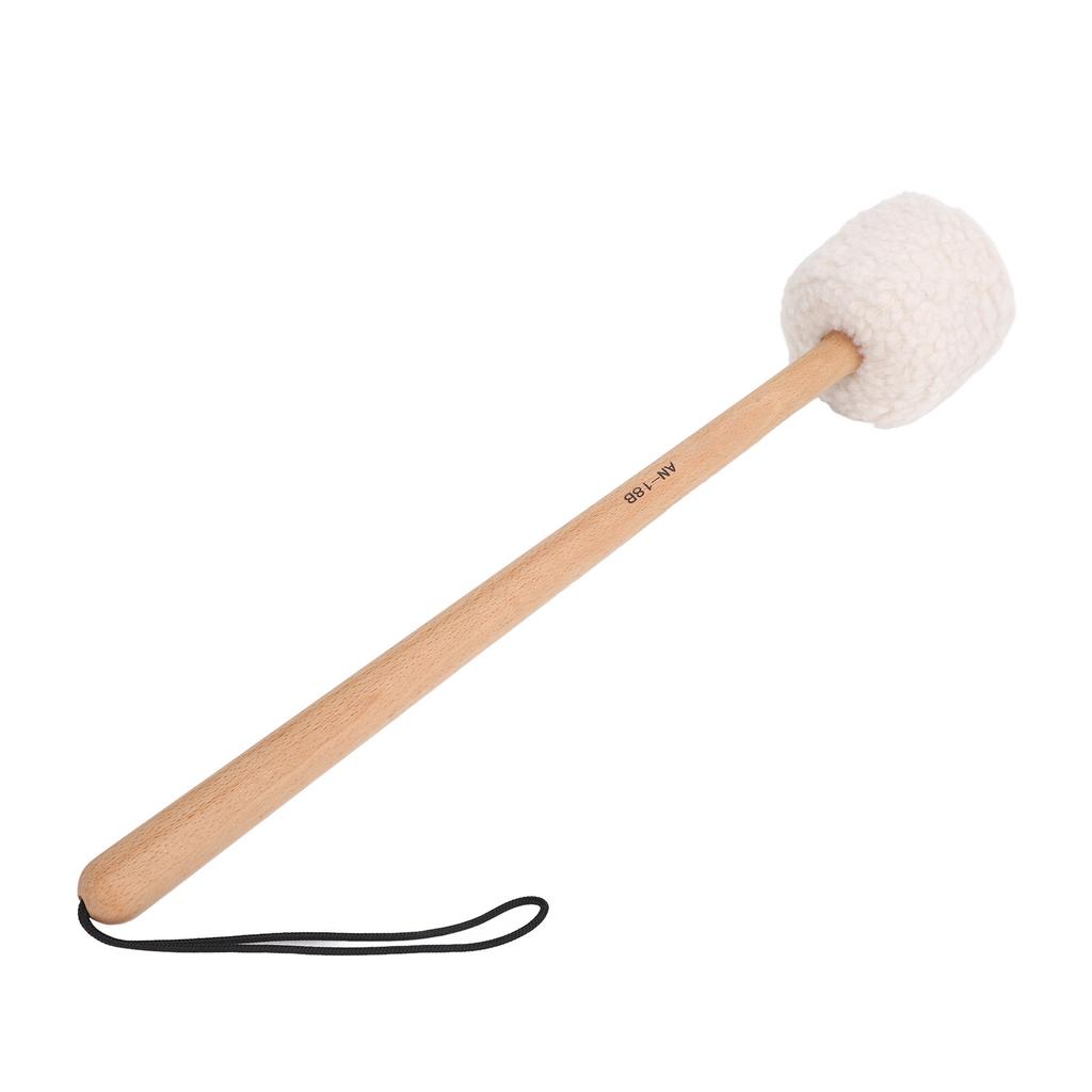 Drum Mallet Wool Fleece Beech Wood Handle Powerful Sound Large Drum Stick for Drums Gongs