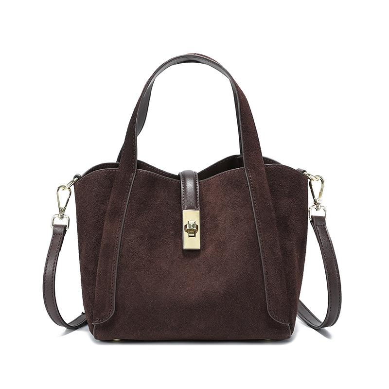 

Fashionable Genuine Leather Suede Bag Luxury Designer Women Handbag Vintage Women s Shoulder Bags Cowhide Female Crossbody Bag
