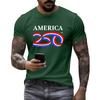 Men's Casual Short Sleeve T-Shirt Crew Neck Cotton Blend Graphic Print Comfortable Fit Summer Top
