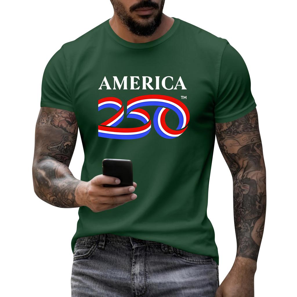 Men's Casual Short Sleeve T-Shirt Crew Neck Cotton Blend Graphic Print Comfortable Fit Summer Top