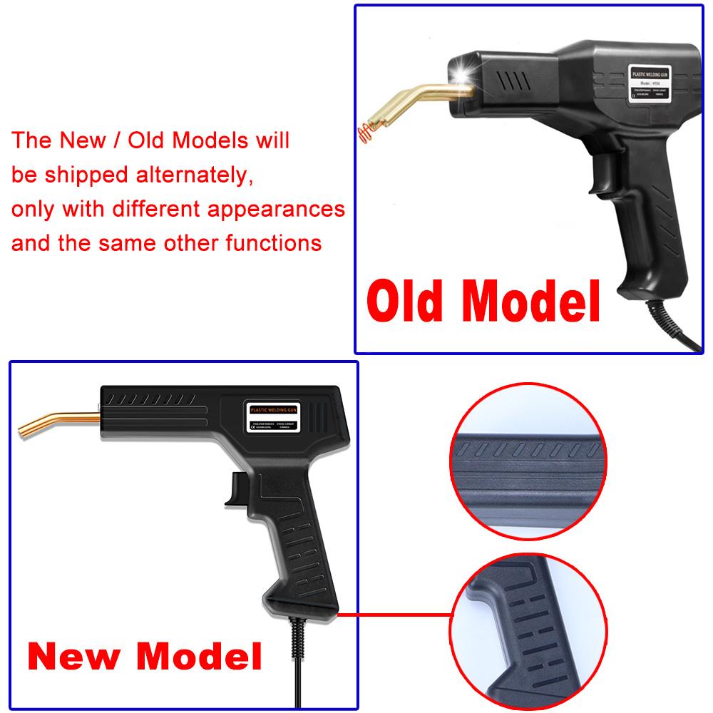 50W Hot Stapler Plastic Welding Machine Plastic Bumper Soldering Iron 2 In 1 Garage Tools Car Bumpers Repair Kit PVC Welder Gun