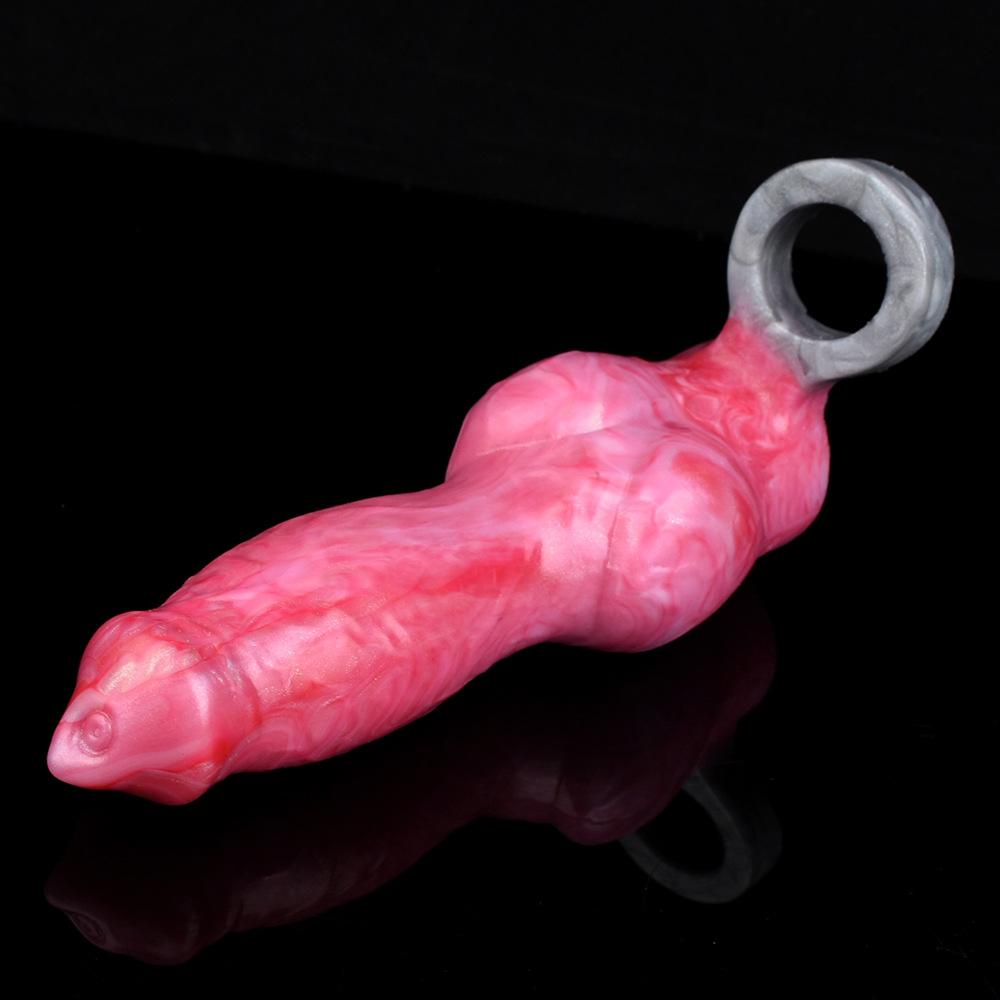 Male Penis Condom Soft Silicone Lengthen Enlarge Dildo Adult Sex Toys Gay Femdom Pegging Realistic Cock Strap On Dick