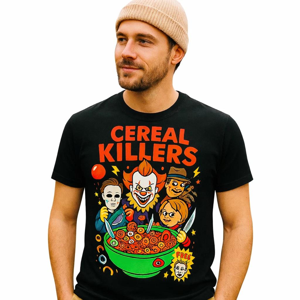 Cereal Halloween Characters Tee – Cereal Killers (XXL) 4XL