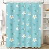 Delightful Daisy Shower Curtain Blue Floral Design for Bathroom Decor Modern Home Decor Item Perfect Gift For Her