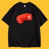 Aesthetic Tomato Slice TShirt Creative Fruit Graphic Tee Summer Short Sleeve Realistic Art Design Trendy Fashion Casual Tops
