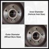 4pcs OD 56.1mm to ID 54.1mm Aluminum Alloy Car Hub Centric Rings Wheel Bore Center Spacer Durable Material