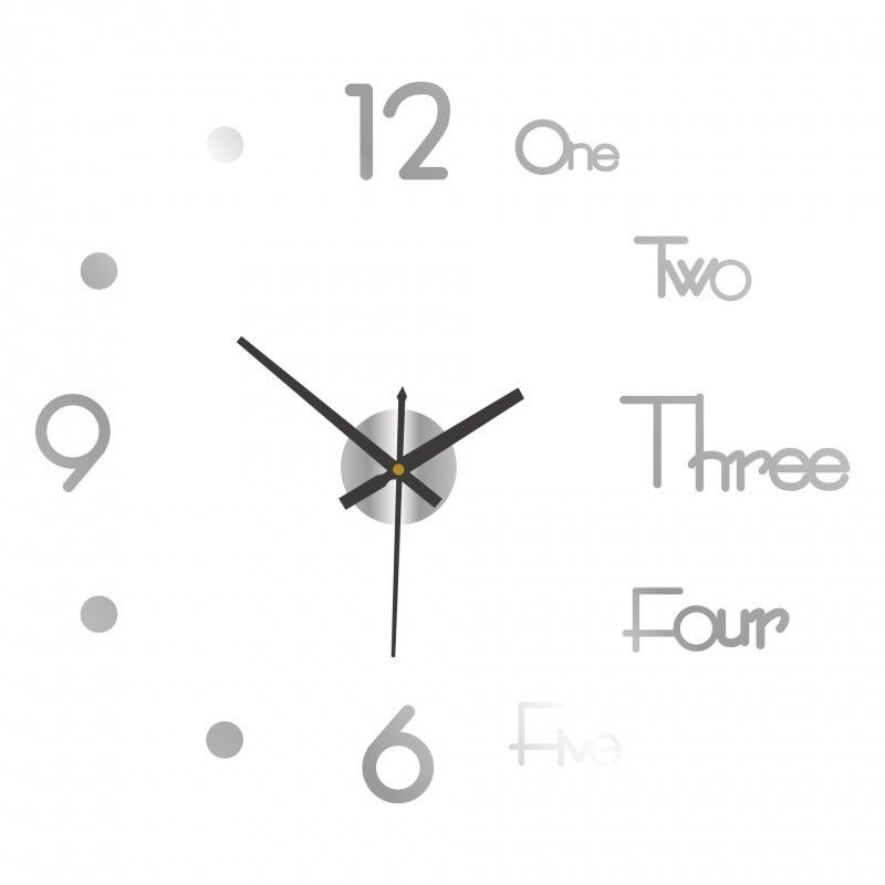 

Nordic Creative Luminous Diy Clock, Living Room Background Wall Clock, Personalized Acrylic Silent Clock, Digital Wall Sticker Clock luminous