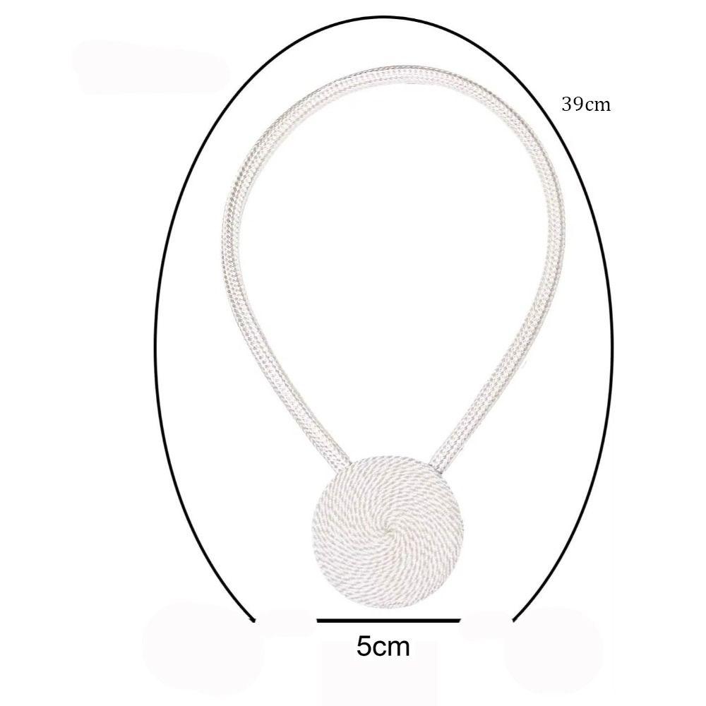 Magnetic Curtain Tieback Clip Buckles Rope Strap Curtain Holdback Bandage  Home Decor