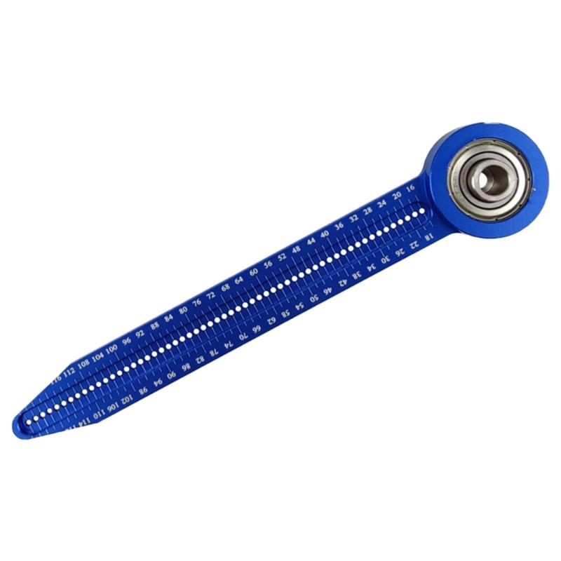 

Woodworking Compass Scriber, Portable Aluminum Woodworking Compass Tool, Adjustable Drawing Ruler Circle Drawing Ruler 1