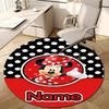 Personalized M-Minnie Round Chair Office Rug - Perfect for Mat, Office Chair & More - Ideal Gift for Birthdays and Holidays