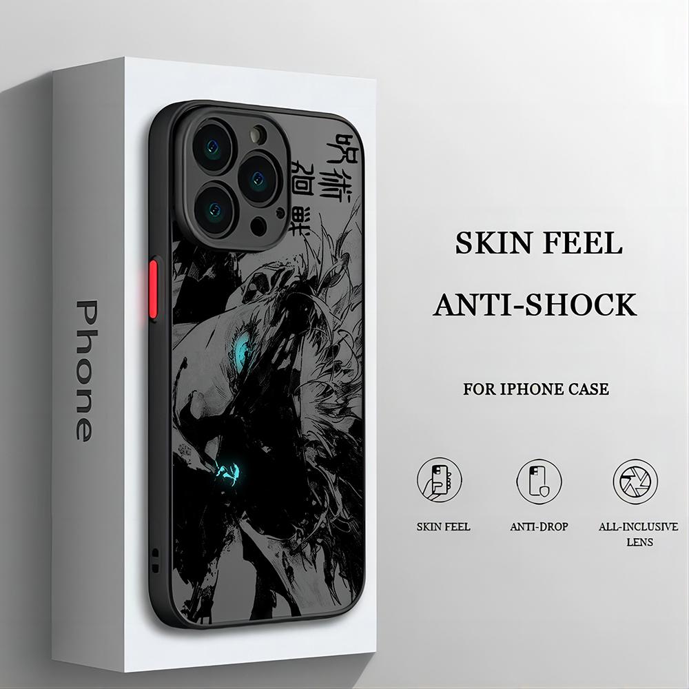 

Чехол для телефона Аниме Jujutsu Kaisen Для iPhone 16 15 14 13 12 11 Pro Max XS X XR 7 8 Plus Mini SE 2020 2022 Ударопрочный Funda iPhone 13 mini