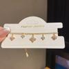 Light Luxury Female Geometric Oval Bracelet With Gold Plated Zirconia Design