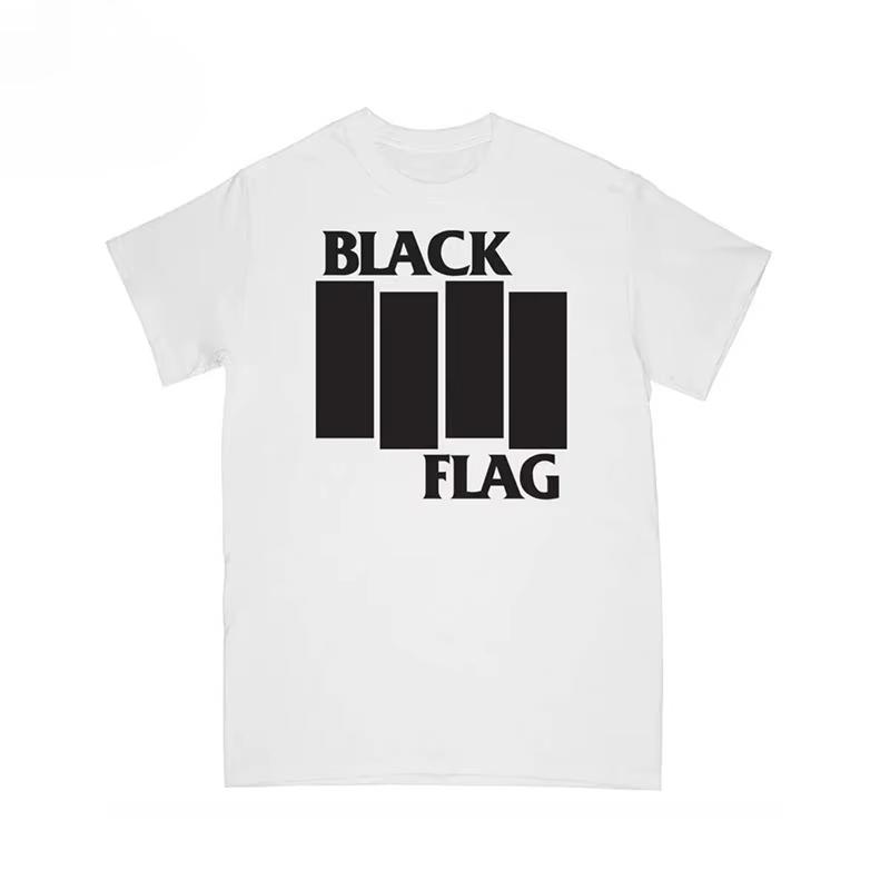 Black Flag American Pure Punk Rock Band Casual Unisex cotton TShirt   Women Brand unisex Outdoor fashion leisure
