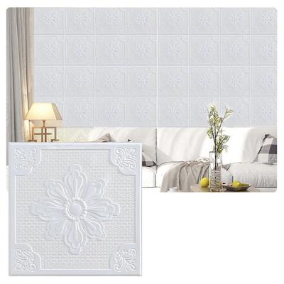1pc 3D Tile Brick Wall Sticker- Foam Panel Waterproof Stickers