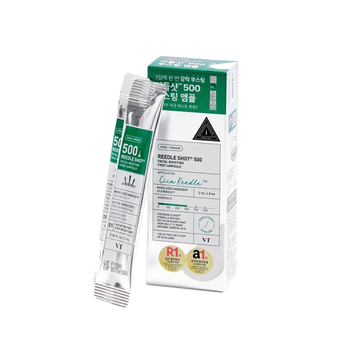 

VT Reedle Shot Facial Boosting First Ampoule & Essence / 100, 300, 500, S50, Radiance Glutathione 2 мл зелёный