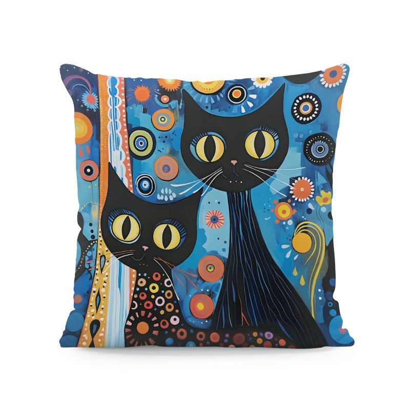 Animal Print Cushion Cover Soft Plush Cartoon Decor For Living Room Sofa