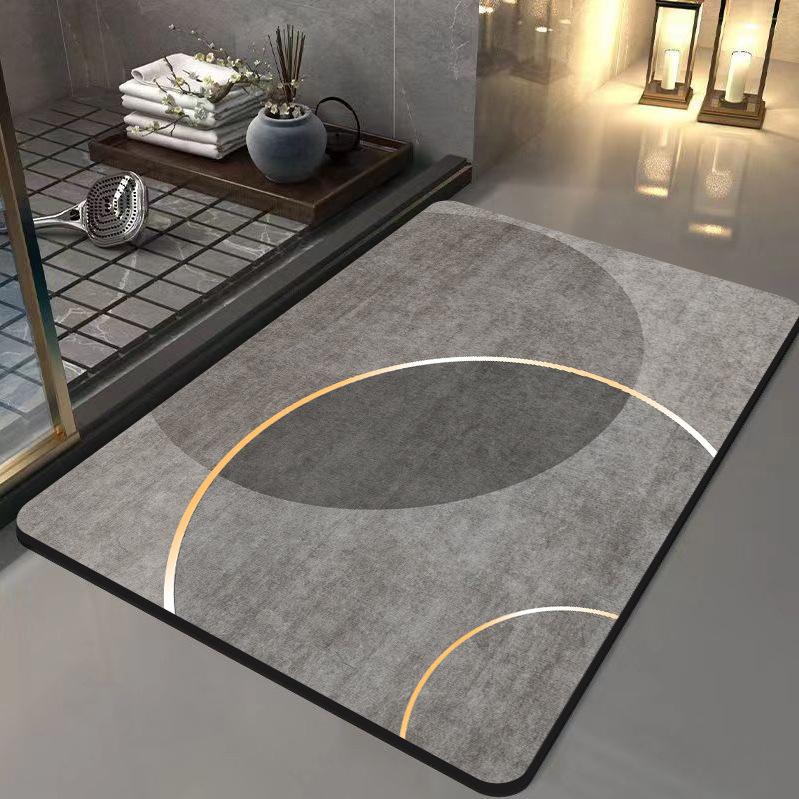 Simple Bathroom Floor Mat, Quick-Drying Diatom Mud Floor Mat, Kitchen Mat, Bathroom Floor Mat, Bathroom Non-Slip Mat
