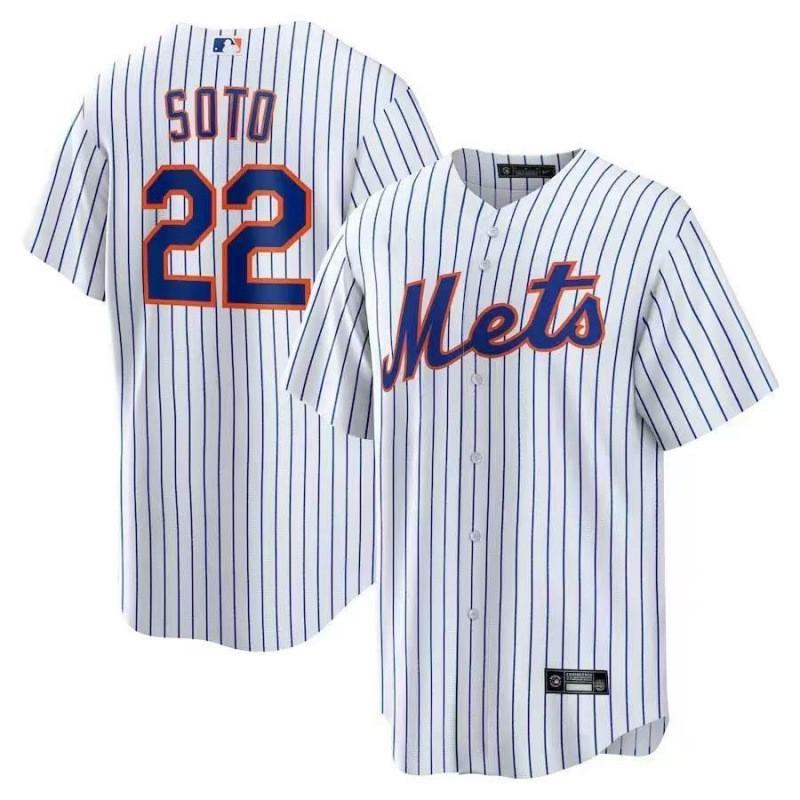 2026 New York Mets Embroidered Baseball Jersey Short Sleeve Cotton Sport Tee Men Fans