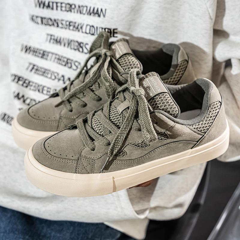 Breathable Comfortable Maillard Solid Color Low-Top Sneakers Casual Shoes  New Summer Breathable Season Comfortable Sneaker