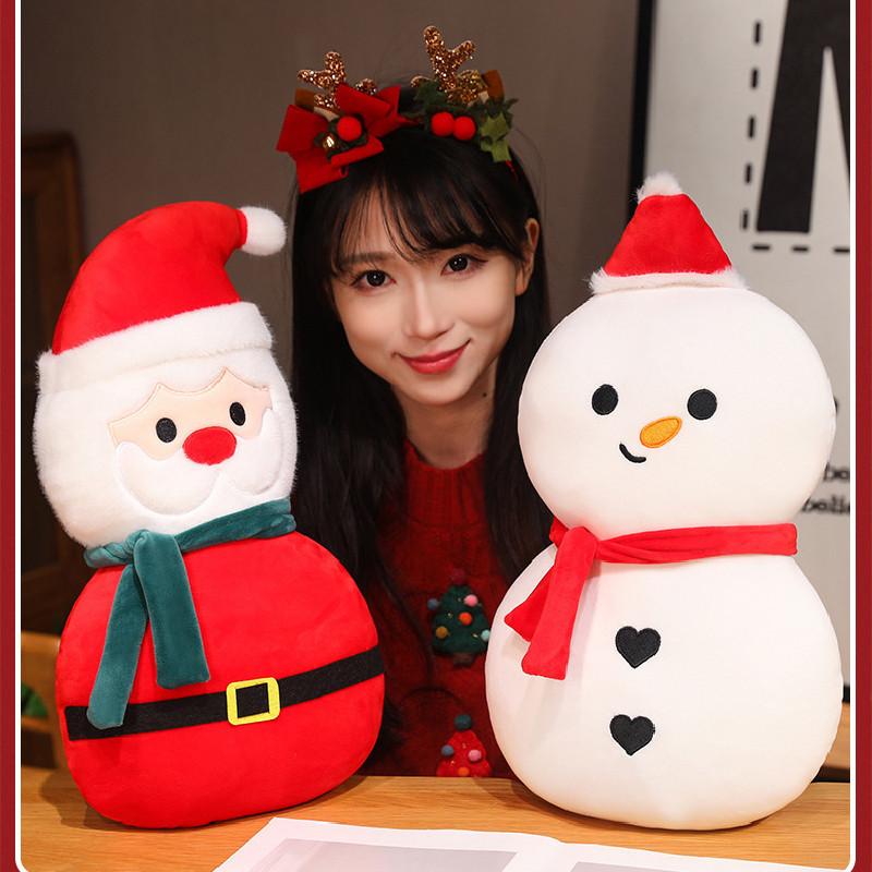 Santa Plush Adorable Claus Doll Snowman Stuffed Room Toys Kids Gift Christmas